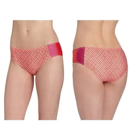 🔥🔥SALE🔥🔥ELLA MOSS Sun Tile Mixed Media Printed Brief Bikini Swim Bottoms NWT - Picture 1 of 5